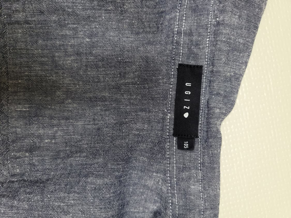 UGIZ 남자 마혼방 셔츠 100 라이트네이비 상품이미지9