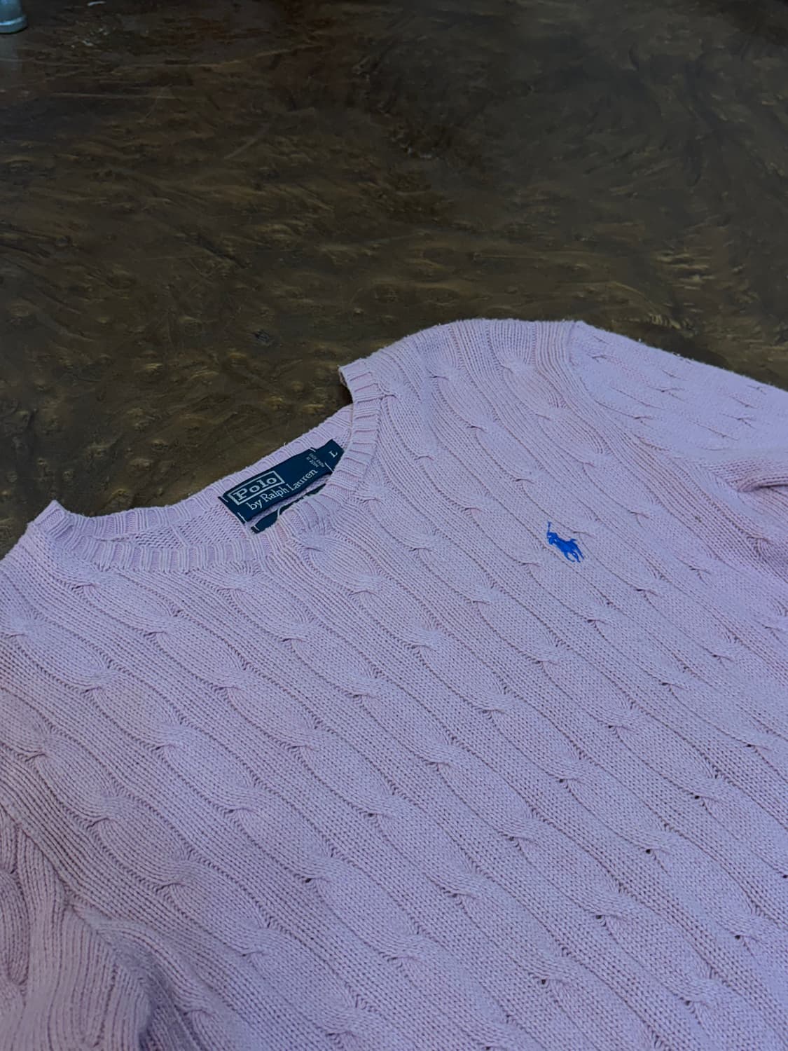 폴로 케이블 니트(Pk)  L 상품이미지2