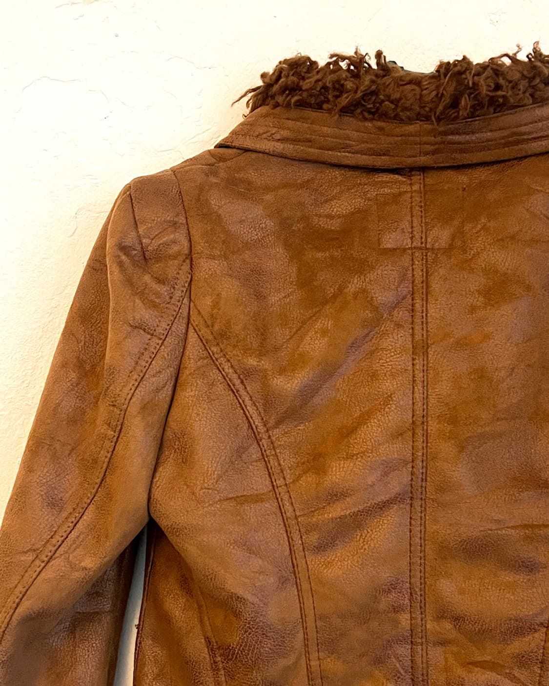 페이크 레더 무스탕 상품이미지3