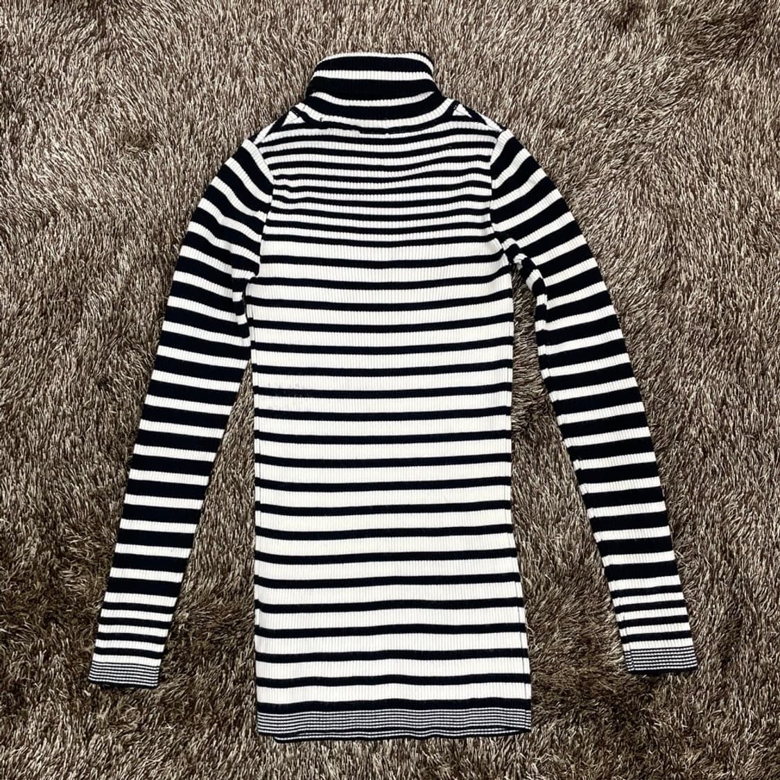 산드로 Sandro 스트라이프 골지 터틀넥 니트 1 상품이미지7