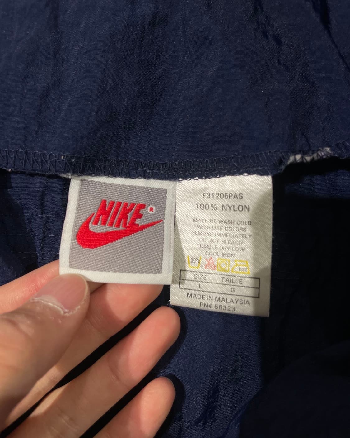 나이키 에어 네이비 로고 나일론 윈드 브레이커 상품이미지7