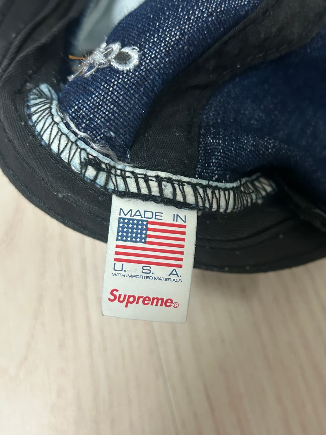 슈프림 코듀라 데님 스몰박스 캡 모자  상품이미지4