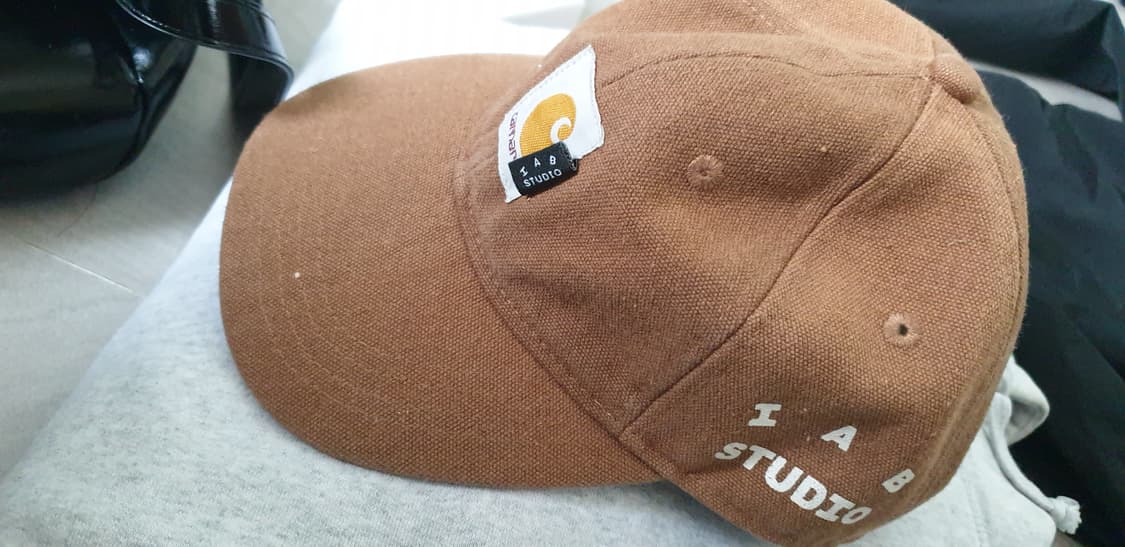 칼하트 WIP x 아이앱 스튜디오 캔버스 6-패널 캡 해밀턴 브라운 상품이미지3