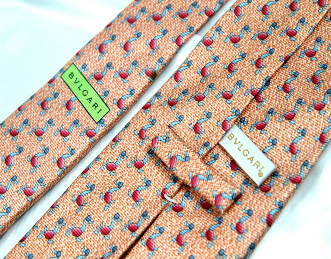 불가리 9.5cm A등급 클래식 남자 명품 넥타이 상품이미지3