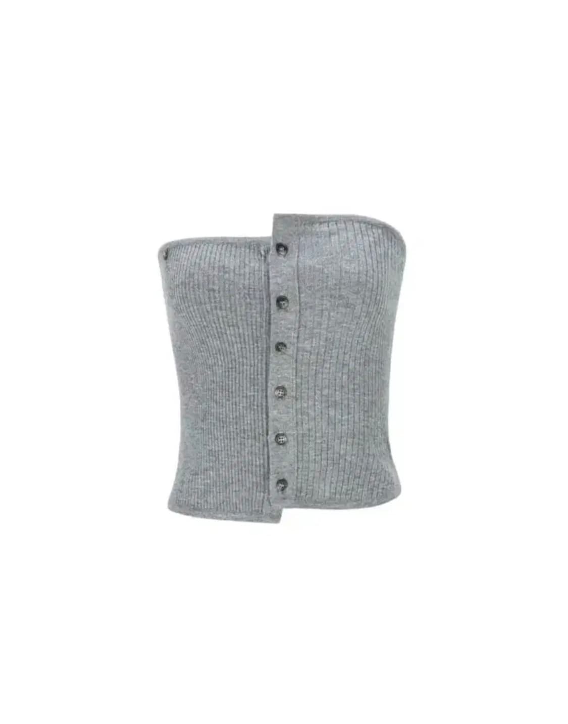 보헤미안서울 button knit bustier 버튼니트 뷔스티에 상품이미지2