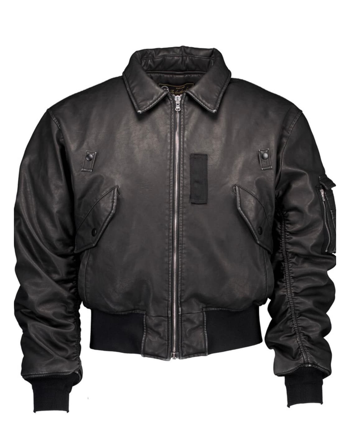 포그서비스 x 더써든랩 레더 봄버(워싱) XL 상품이미지2