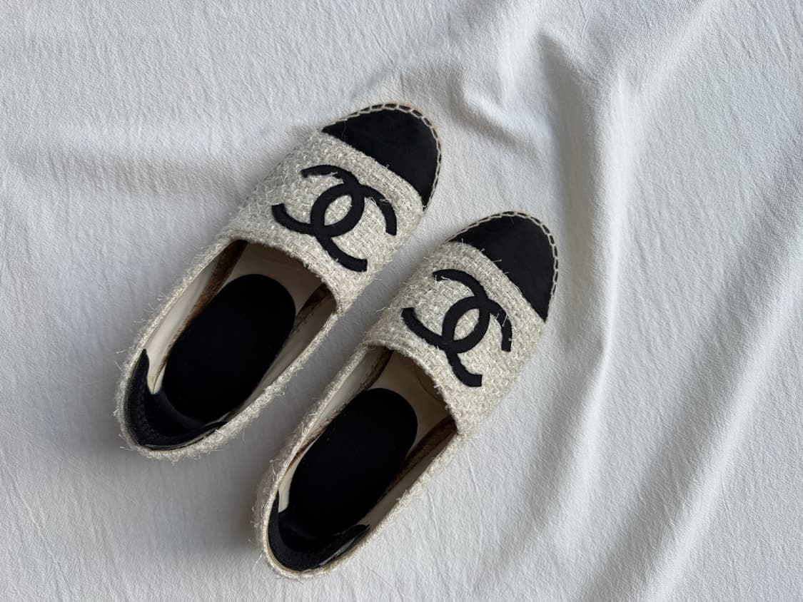 샤넬 트위드 에스파듀 정품 사이즈 36 (230) 택포 상품이미지5