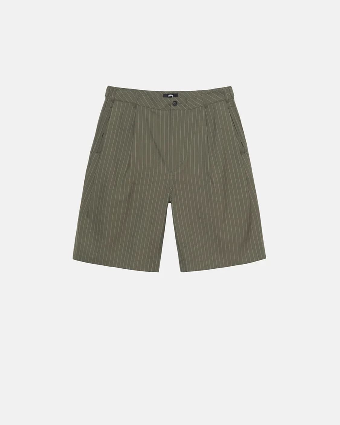 [30]스투시 볼륨 플리티드 쇼츠 올리브 상품이미지2