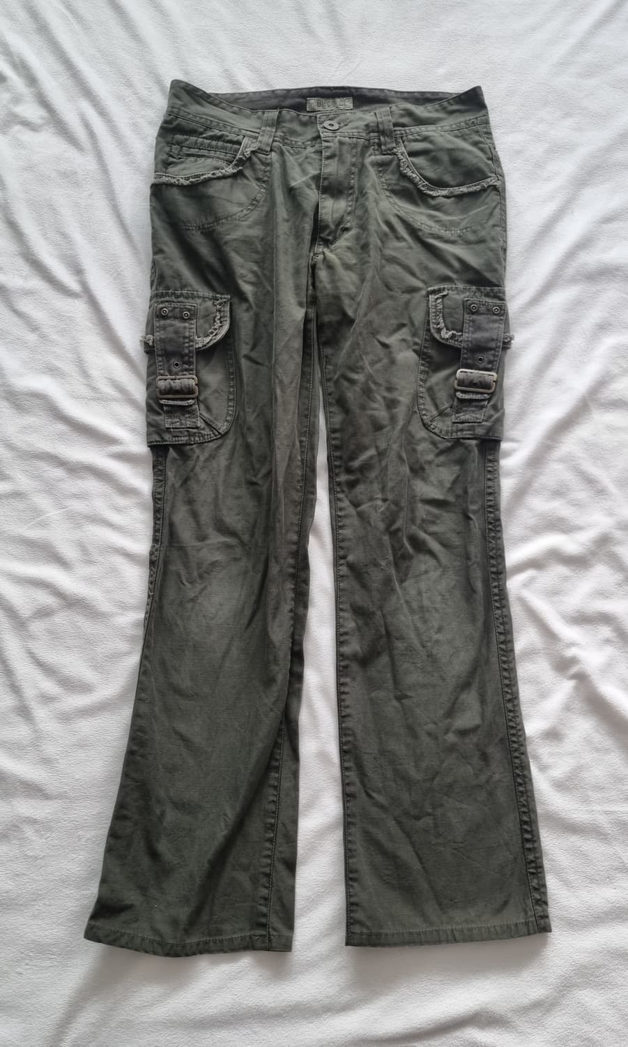 빈티지 y2k 카키 그런지 펑크 카고 팬츠 상품이미지1