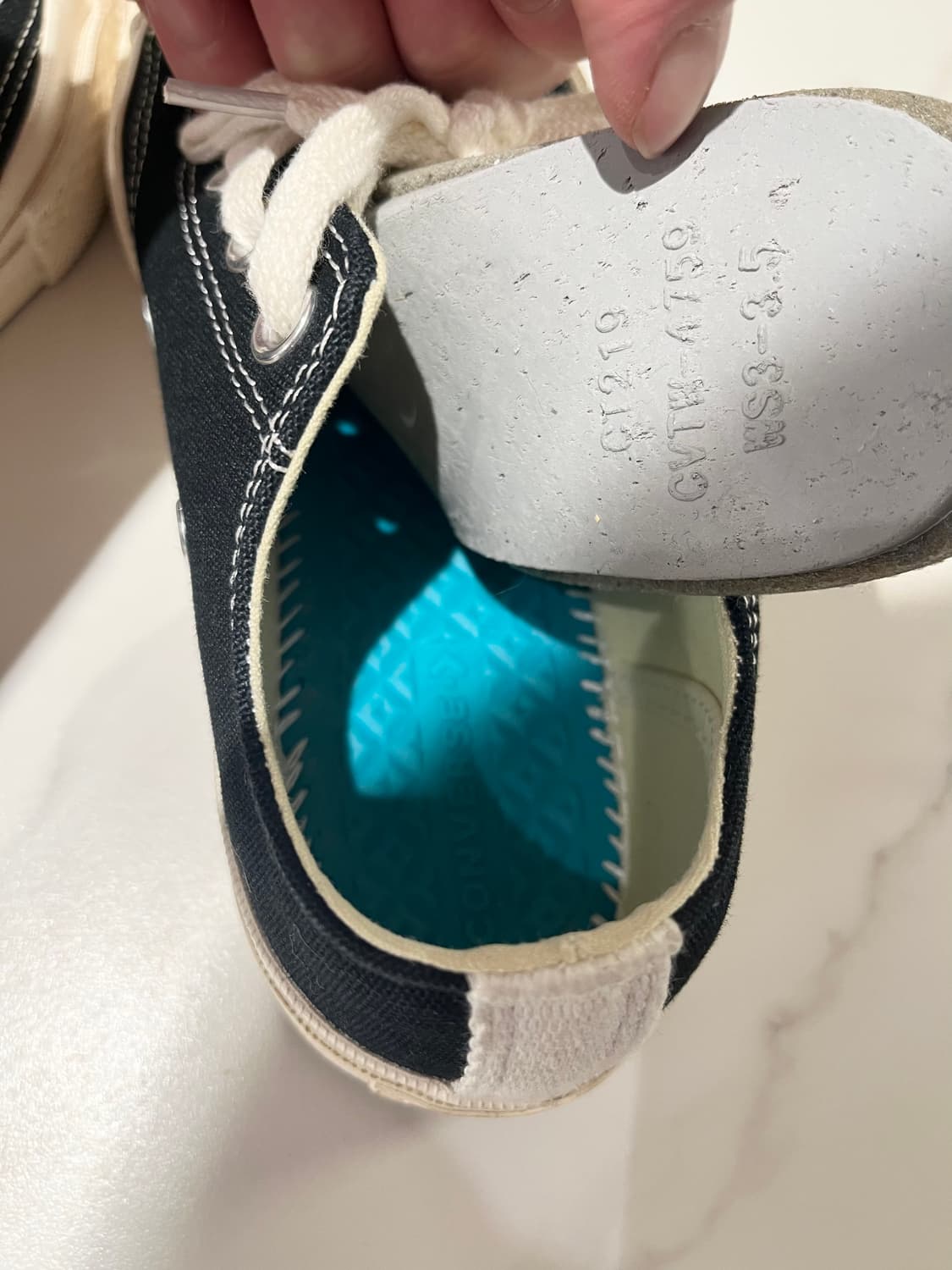 [착용 5회 미만] 민트급 꼼데가르송 컨버스 [220] 상품이미지6