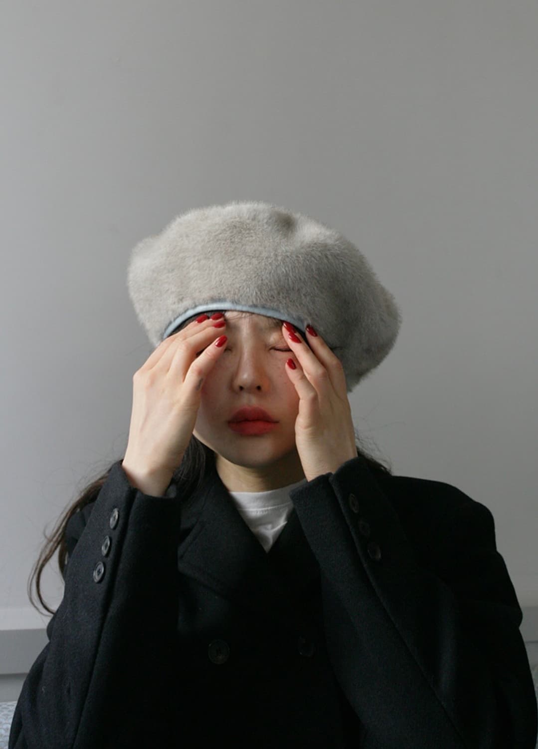 프레클 밍크 퍼 베레모 새상품 상품이미지3