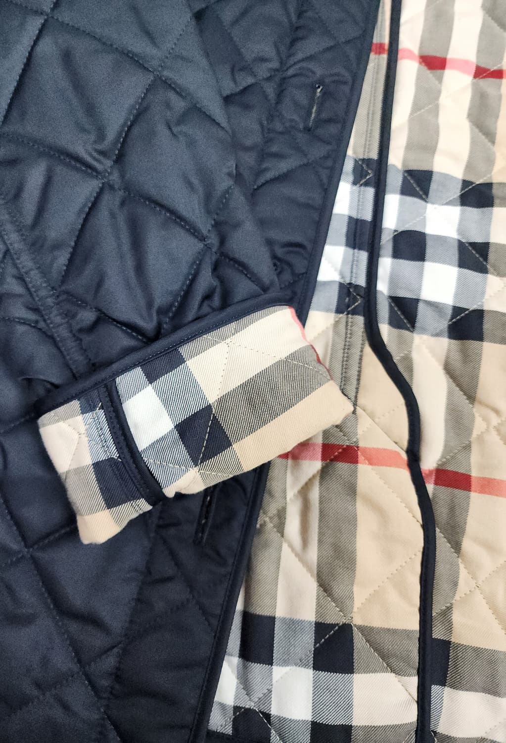 버버리 다이아몬드 퀼팅 자켓 정품 s 애쉬허스트 상품이미지9