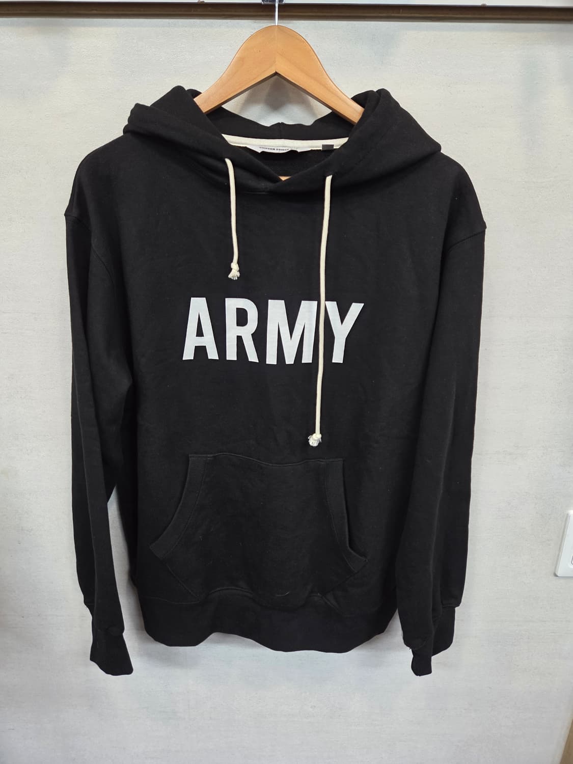 유니폼브릿지 army 로고 스웻 후드티 m 오버핏  상품이미지1