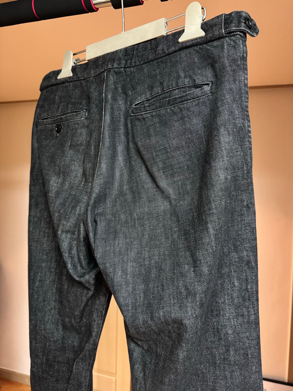 꼼데 셔츠 라인/블랙 데님 트라우져  상품이미지2