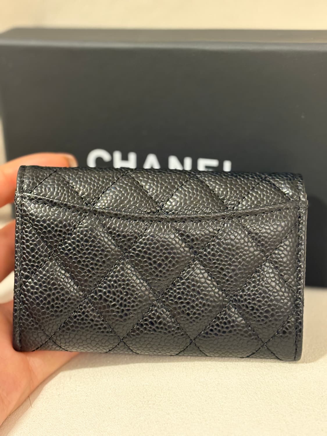 샤넬 캐비어 똑딱이 금장 카드지갑 (새상품) 상품이미지6