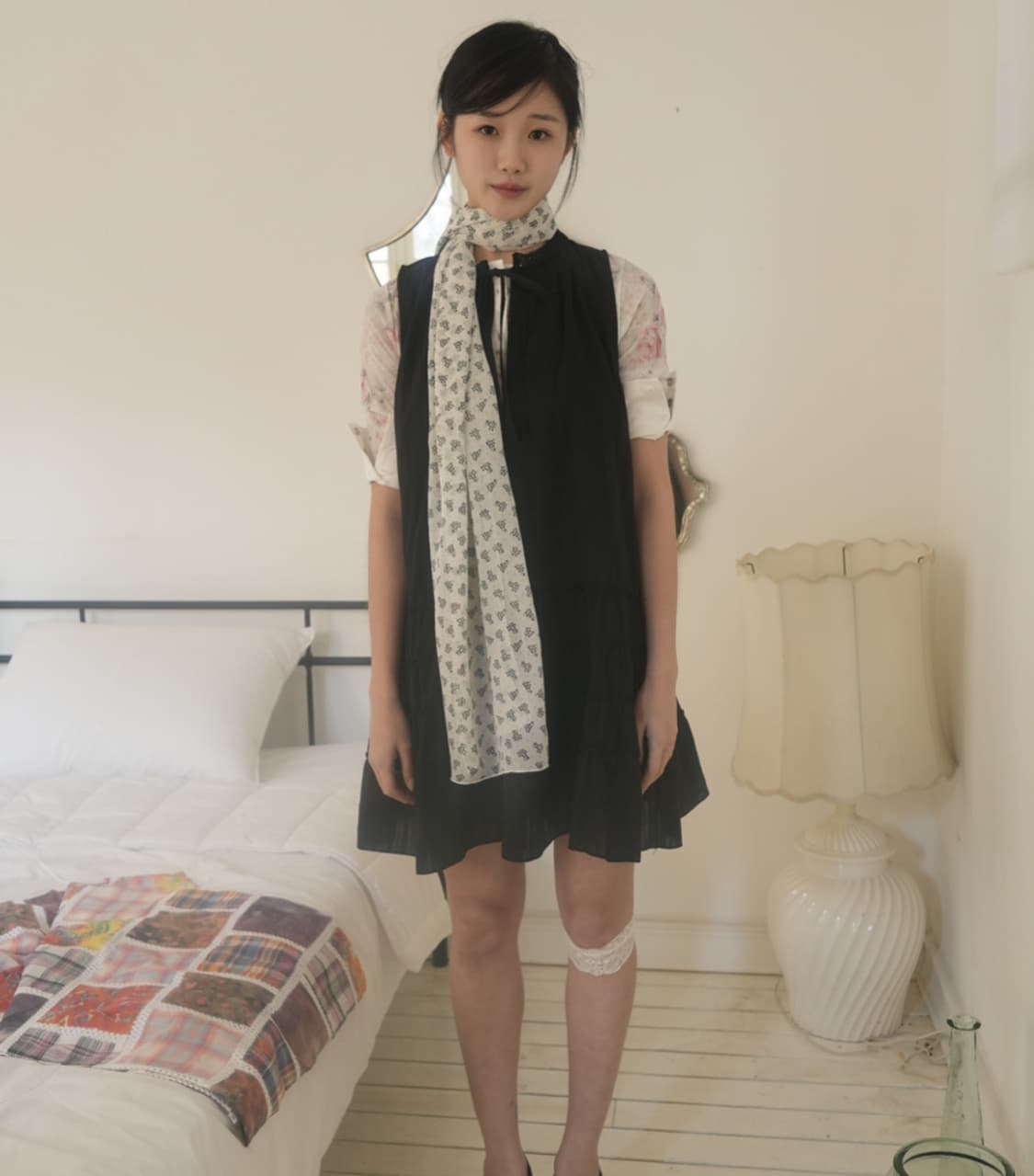 인앤양인하모니 스카프 아이보리 화이트 Fruits scarf ivory 상품이미지5
