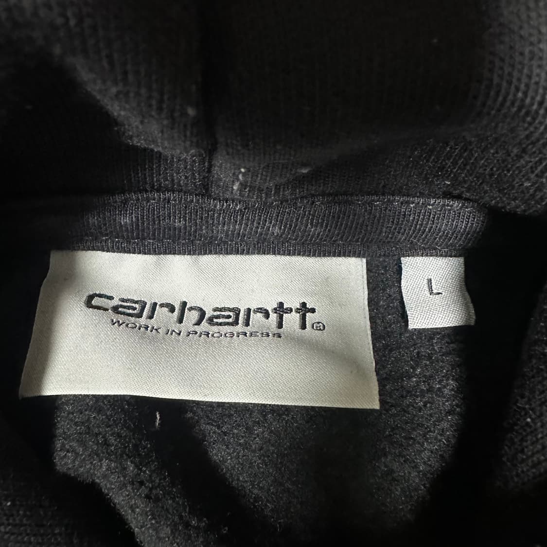 ✨ (바배) 칼하트 자수 기모 블랙 후드티  상품이미지3