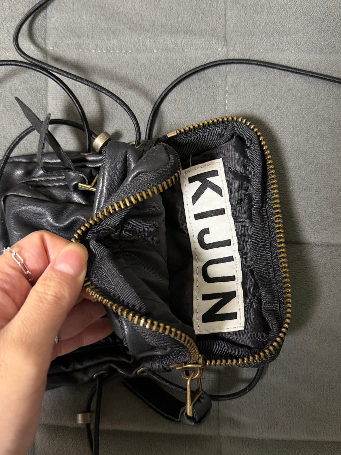 kijun 미니백 레더 블랙 상품이미지1