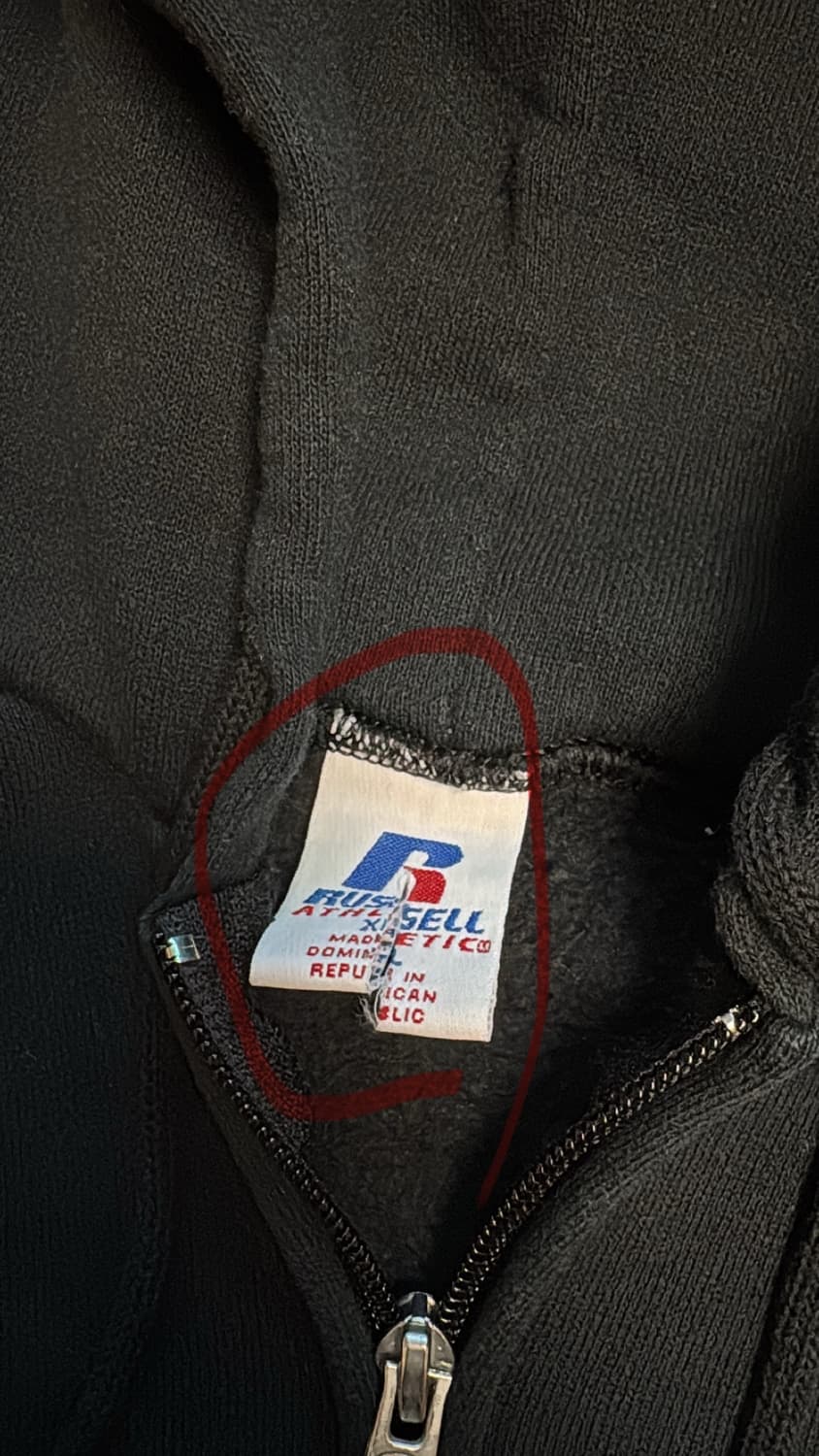 2000s 러셀 애슬레틱 후드 집업 상품이미지5