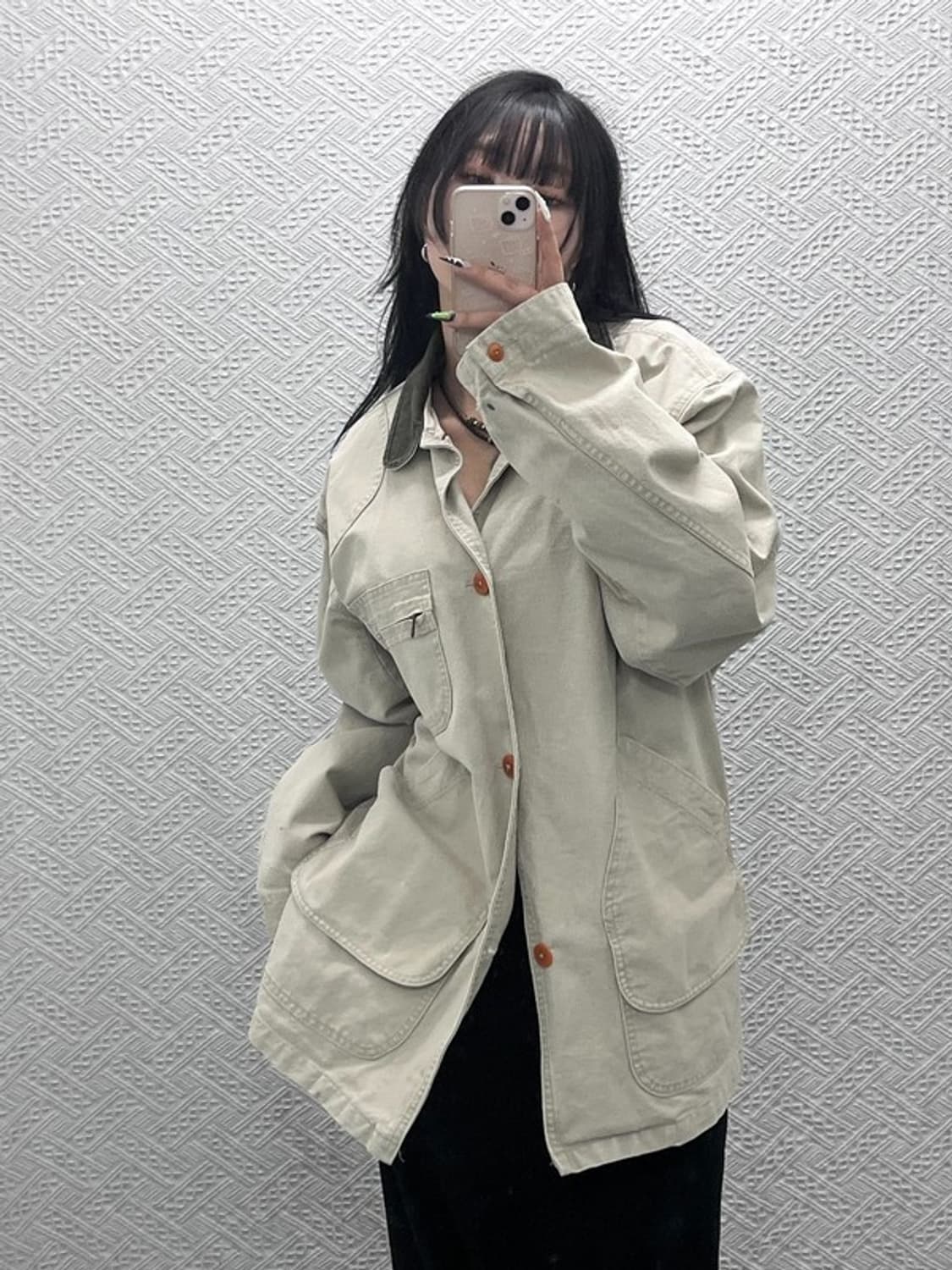 엘엘빈 90's 캐주얼 빈티지 워크 초어 자켓 L C08768 상품이미지1