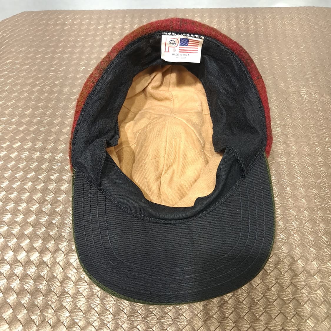 USA Made 90s 울 블렌드 투톤 볼캡 P1973 상품이미지6