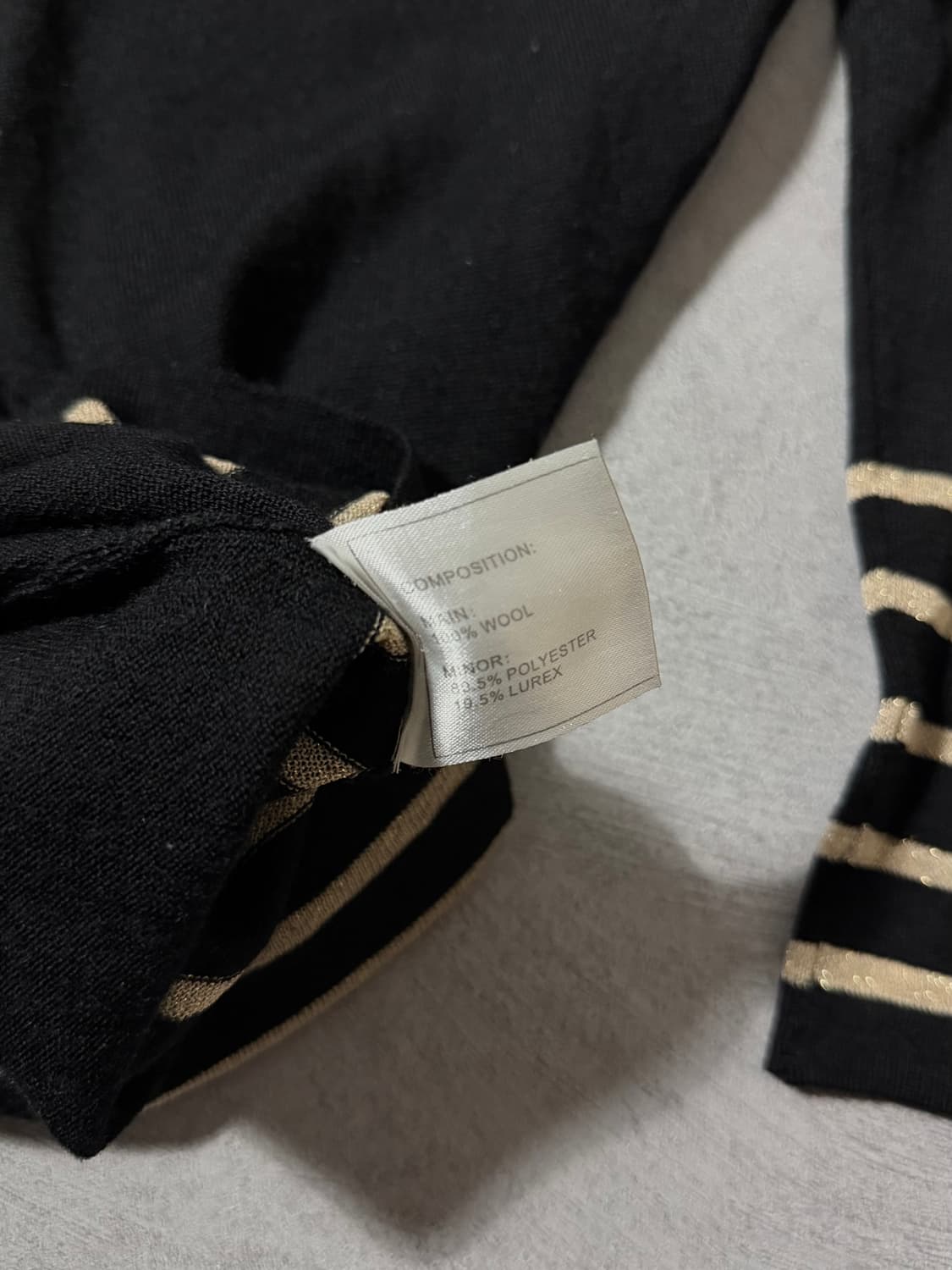 샤넬 유니폼 스트라이프 울 니트탑  상품이미지6