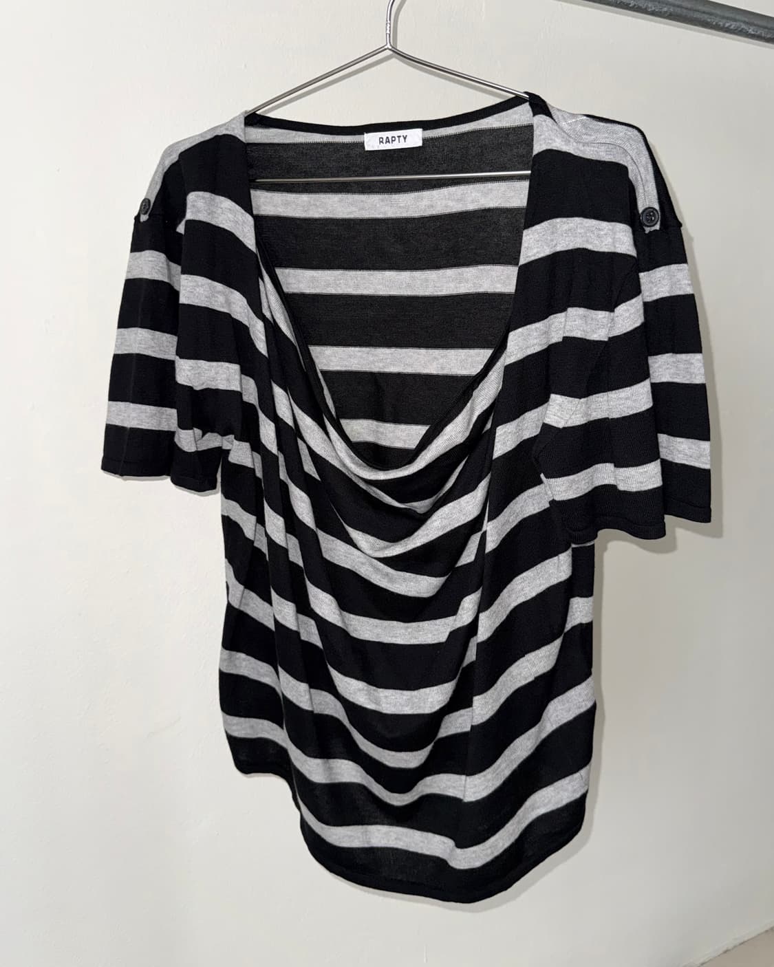 빈티지 드레이프 레이어드 티셔츠 상품이미지4