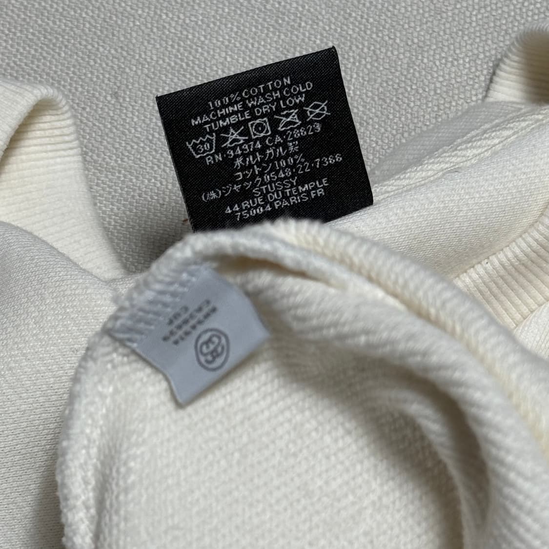 XL 스투시 월드투어 화이트 맨투맨 상품이미지6