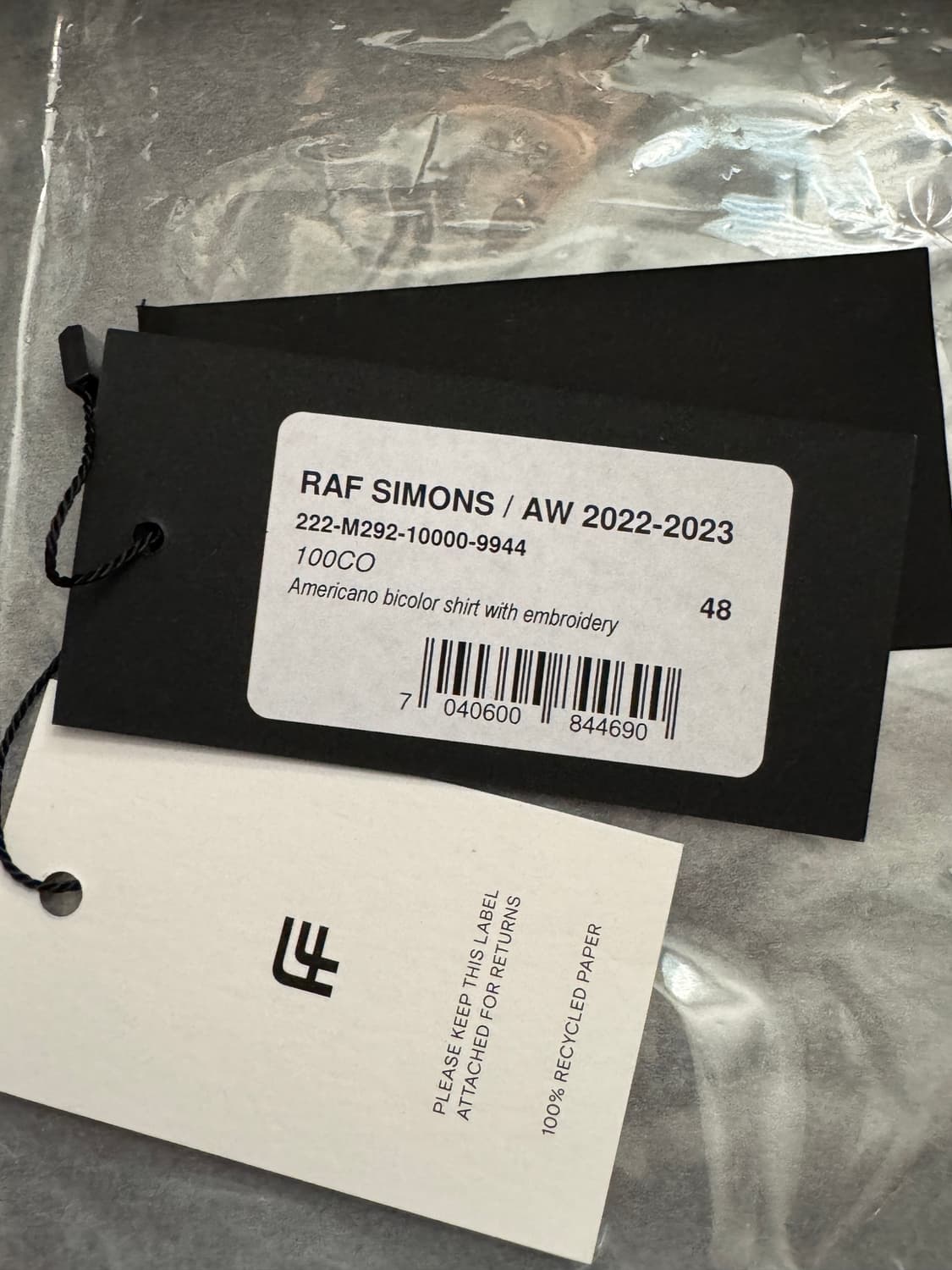 라프 시몬스 프린트 셔츠 팝니다 상품이미지9