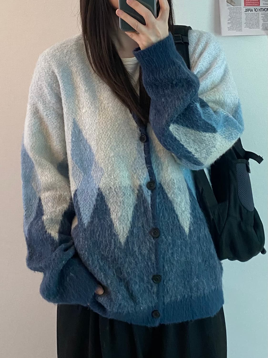 비슬로우 모헤어 니트 가디건 상품이미지1