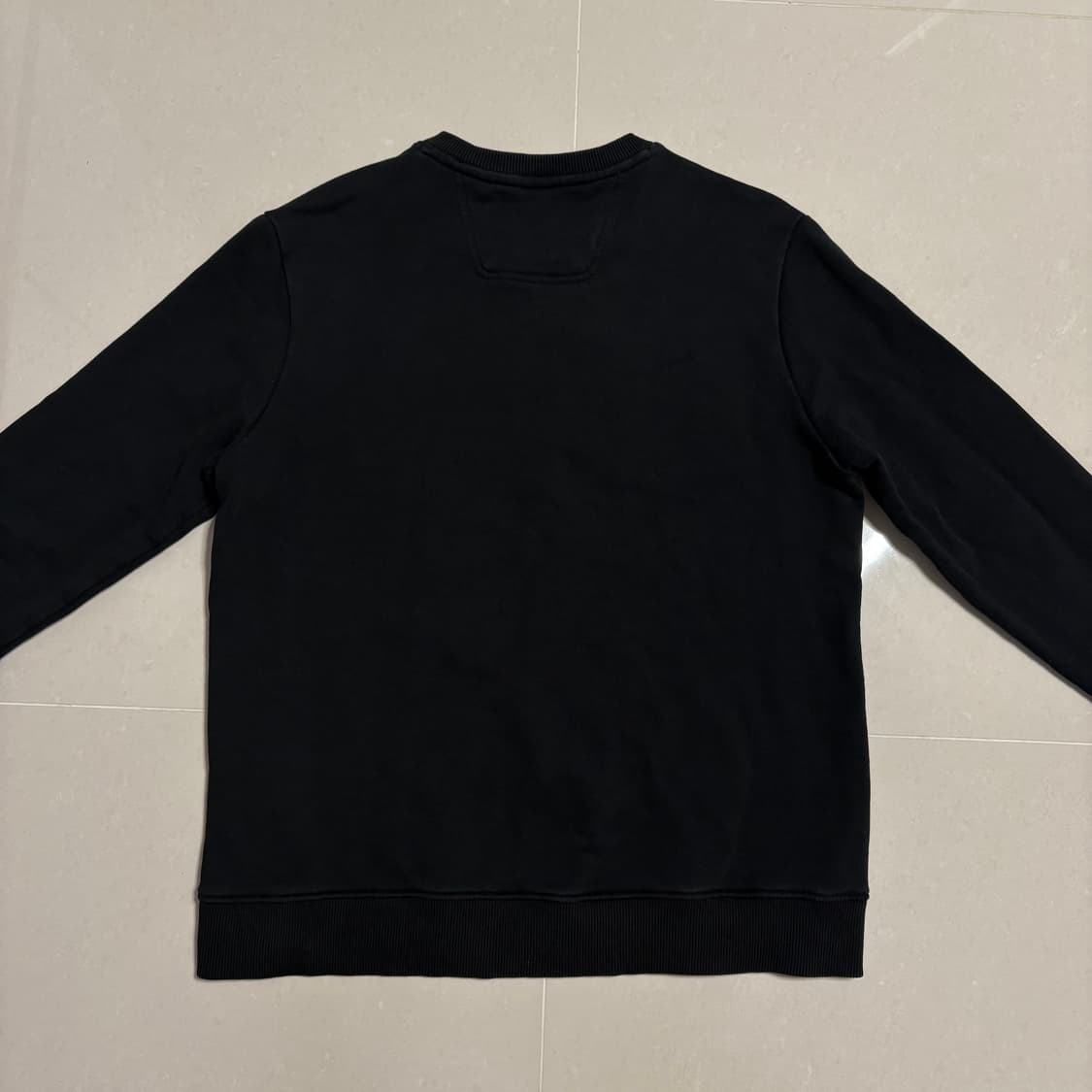 정품 휴고 보스 BOSS 빅로고 블랙 맨투맨 티셔츠 상품이미지5