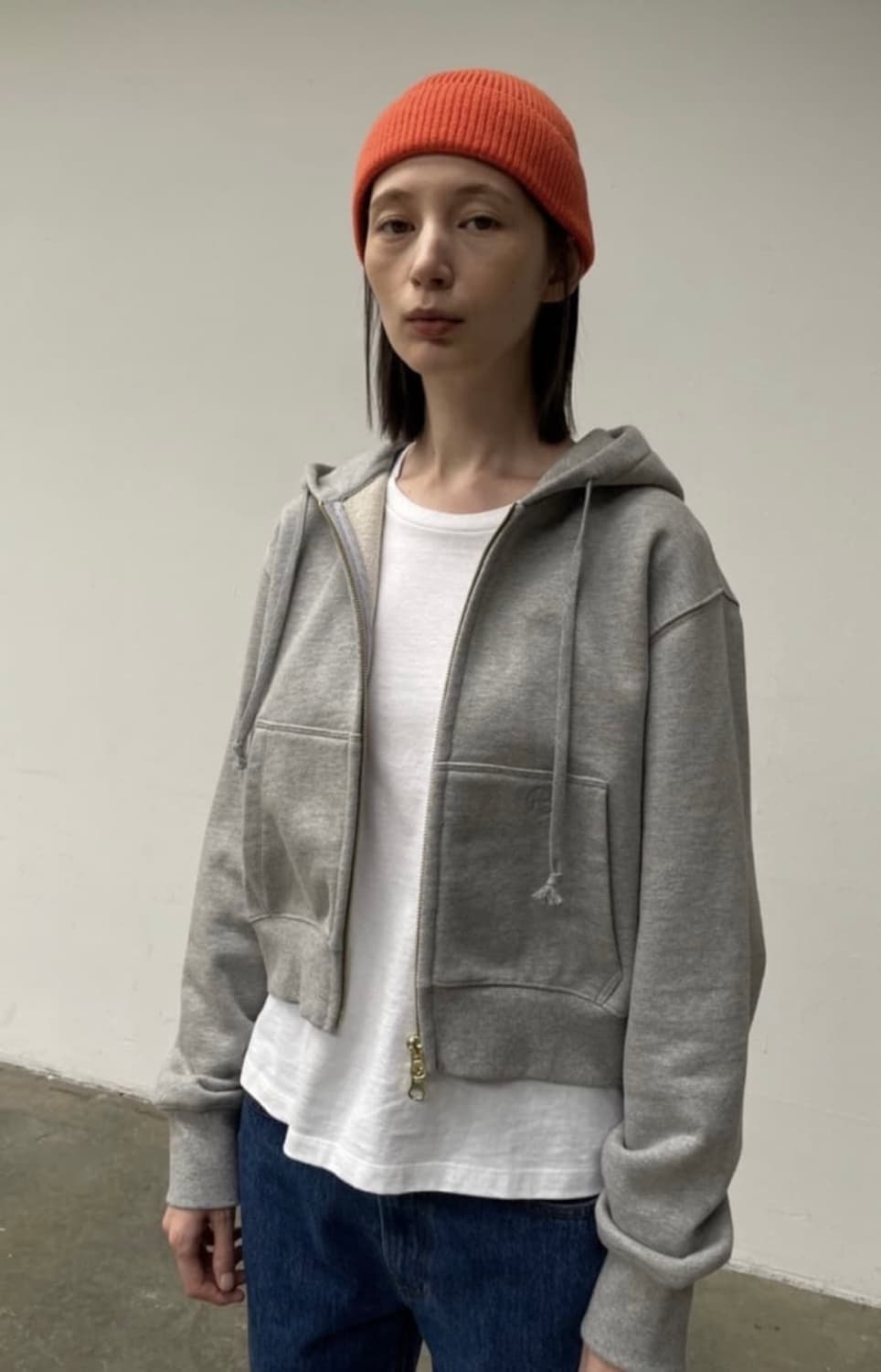 ore 오어 크롭 후드 상품이미지2