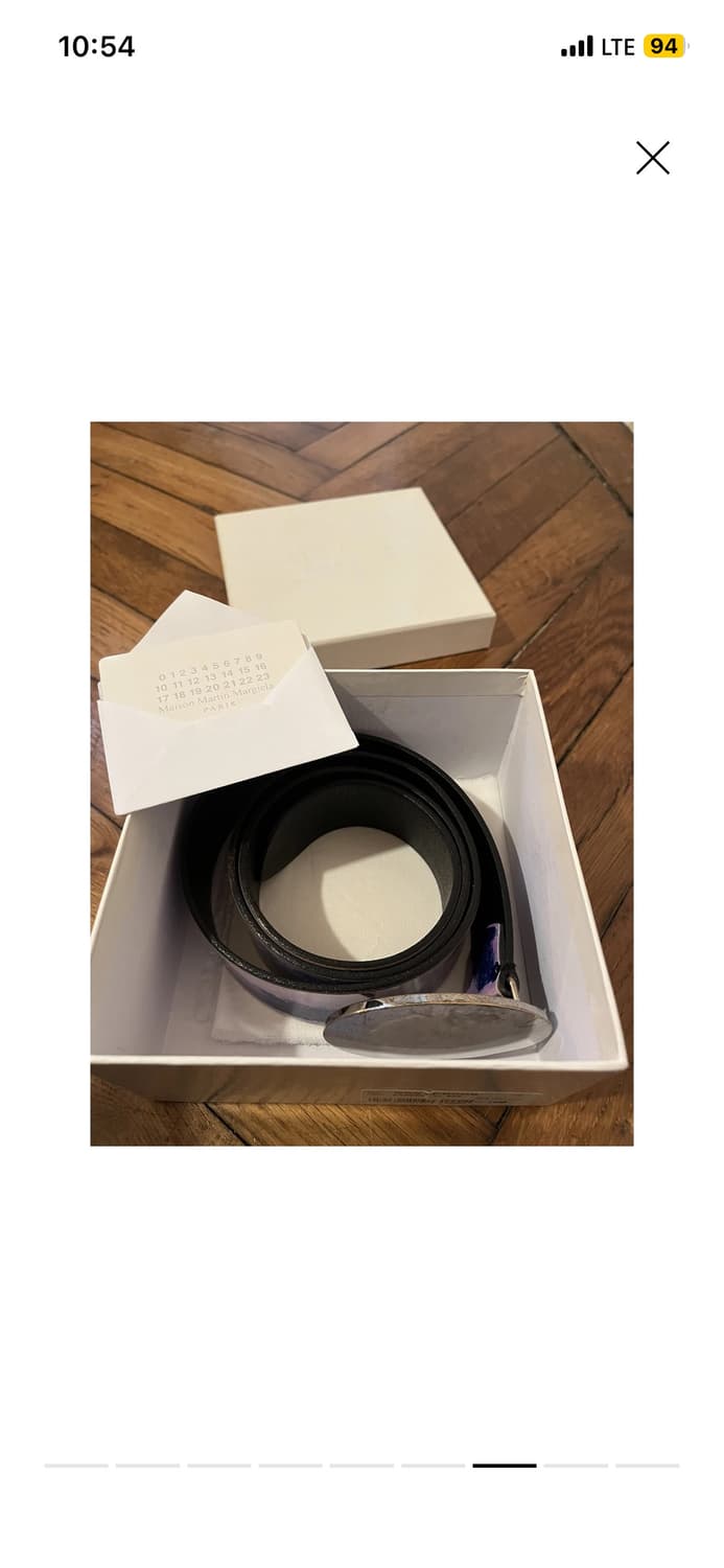 100) 메종 마르지엘라 아카이브 미러 버클 벨트 상품이미지7