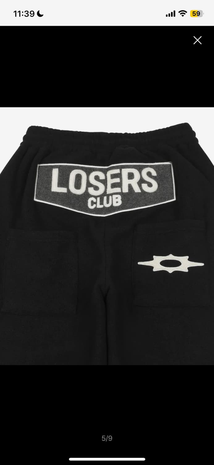 루저스 클럽 스웻팬츠 블랙 상품이미지5