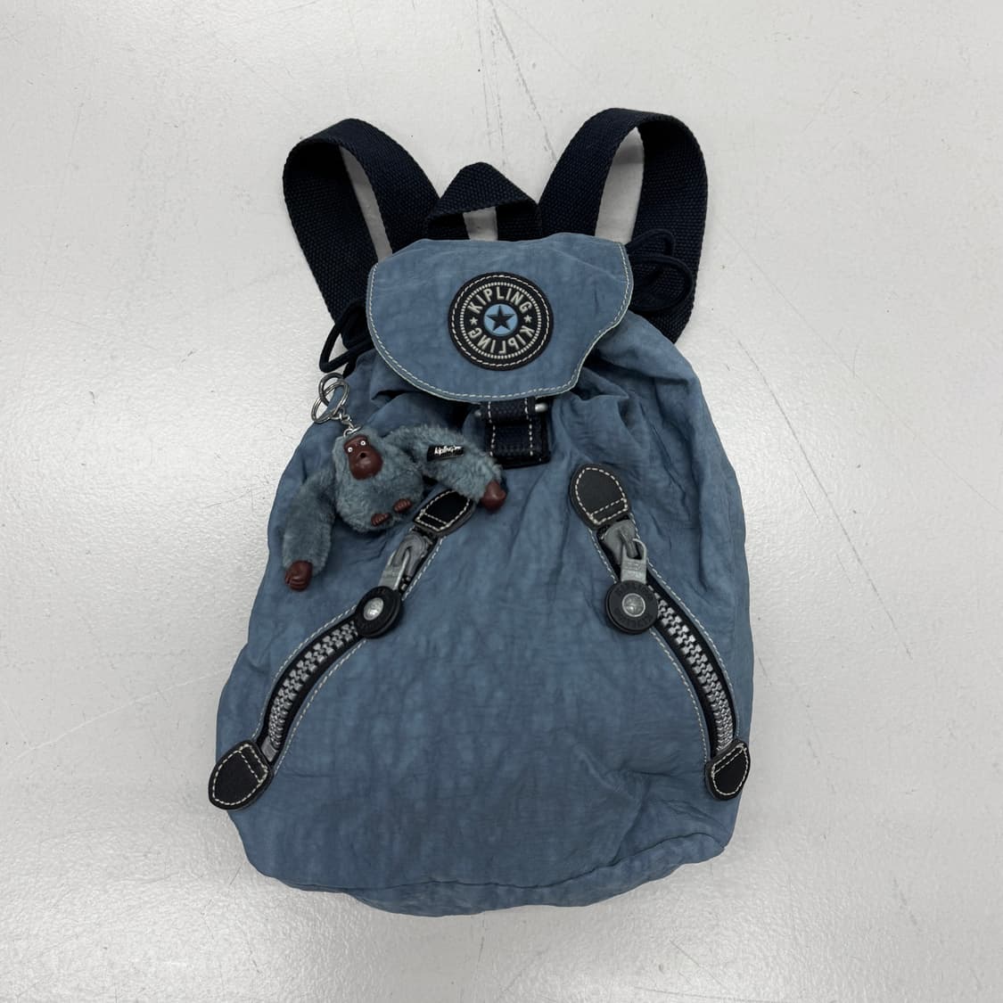 키플링 하늘색 고릴라 복조리 미니 백팩 상품이미지2