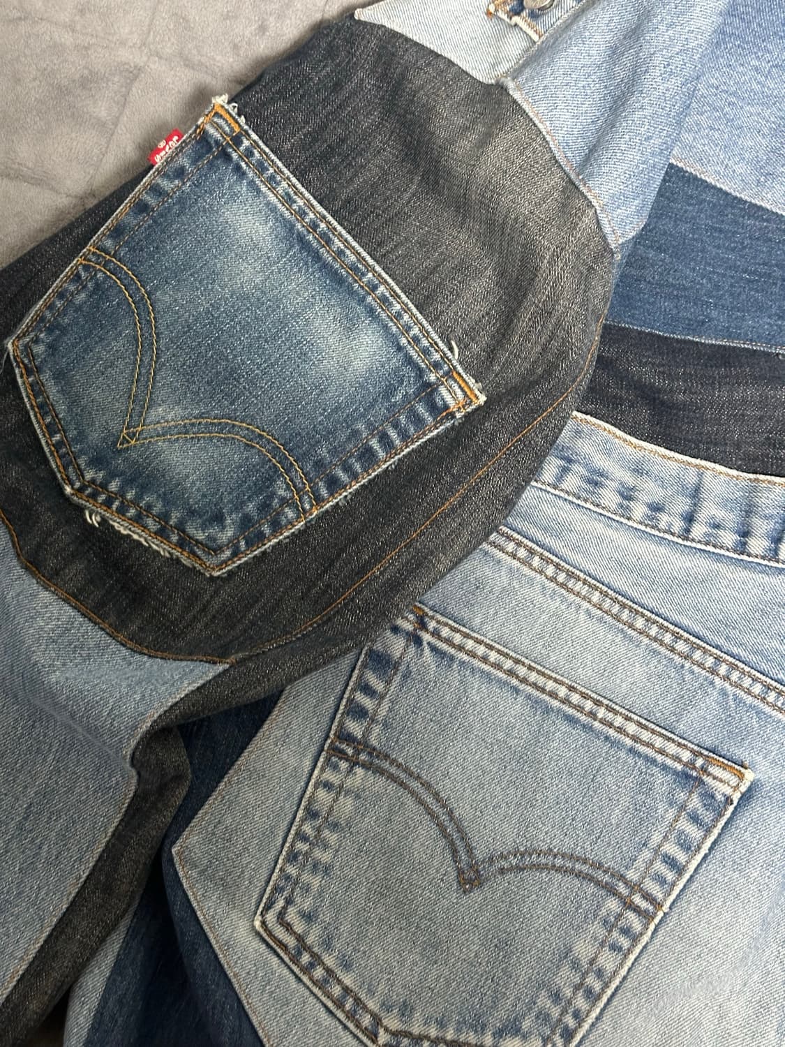 Levi's Reworked Patchwork Denim Jacket 상품이미지8