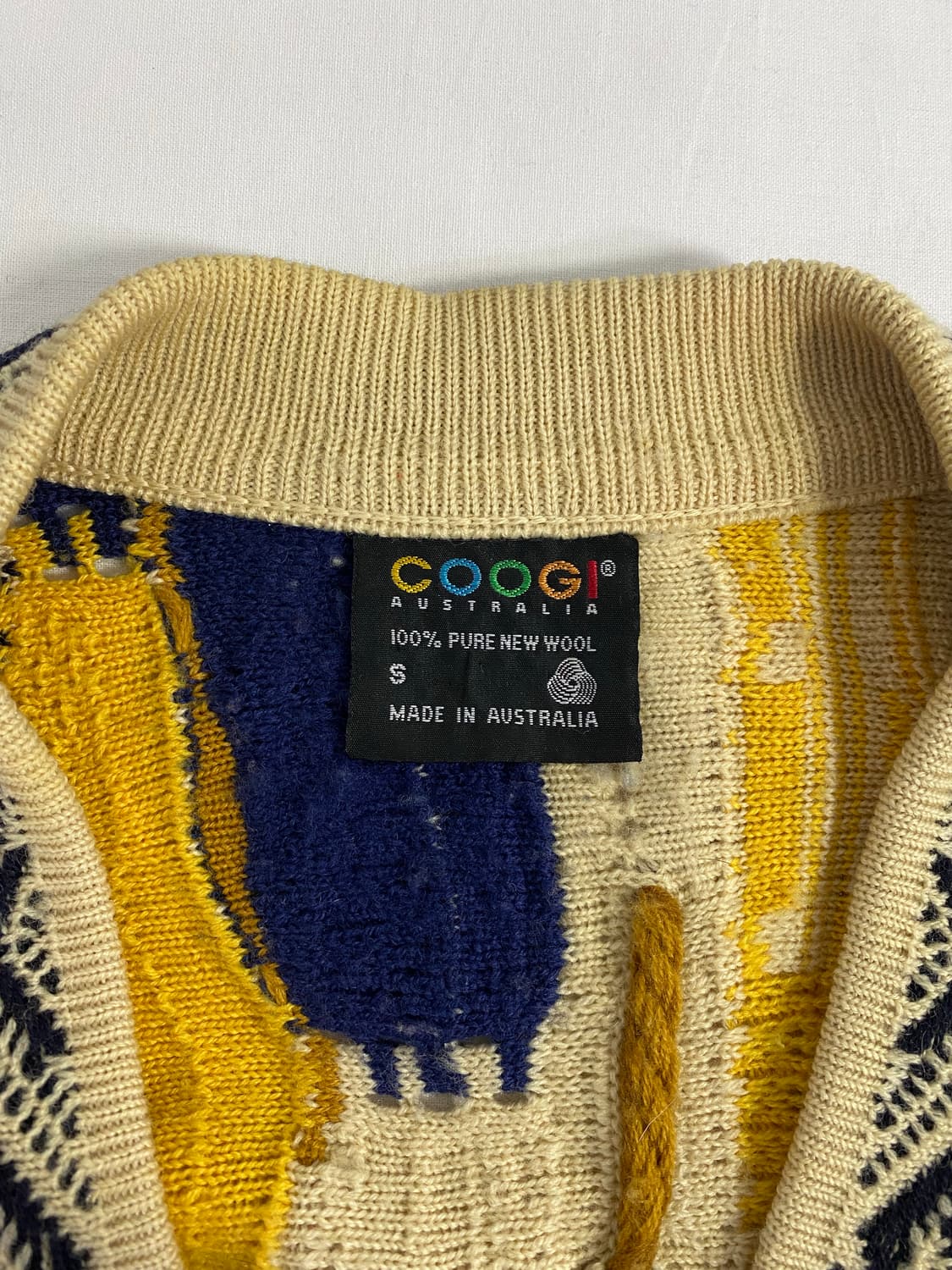 쿠지 COOGI 케이블 울 니트 가디건 S <273> 상품이미지5