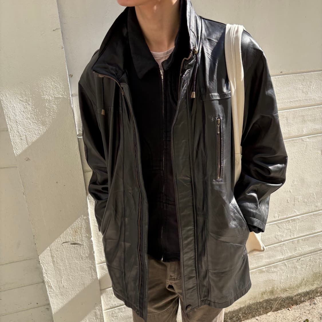 vtg toggle lambskin car coat 상품이미지1