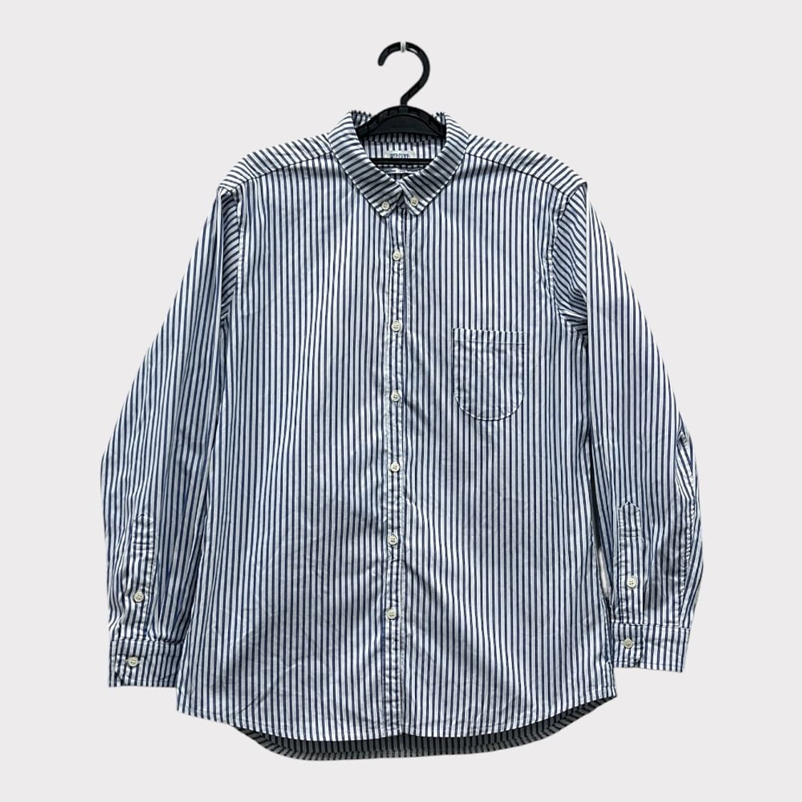 그로브 grove 스트라이프 셔츠 블루 Edition 상품이미지1