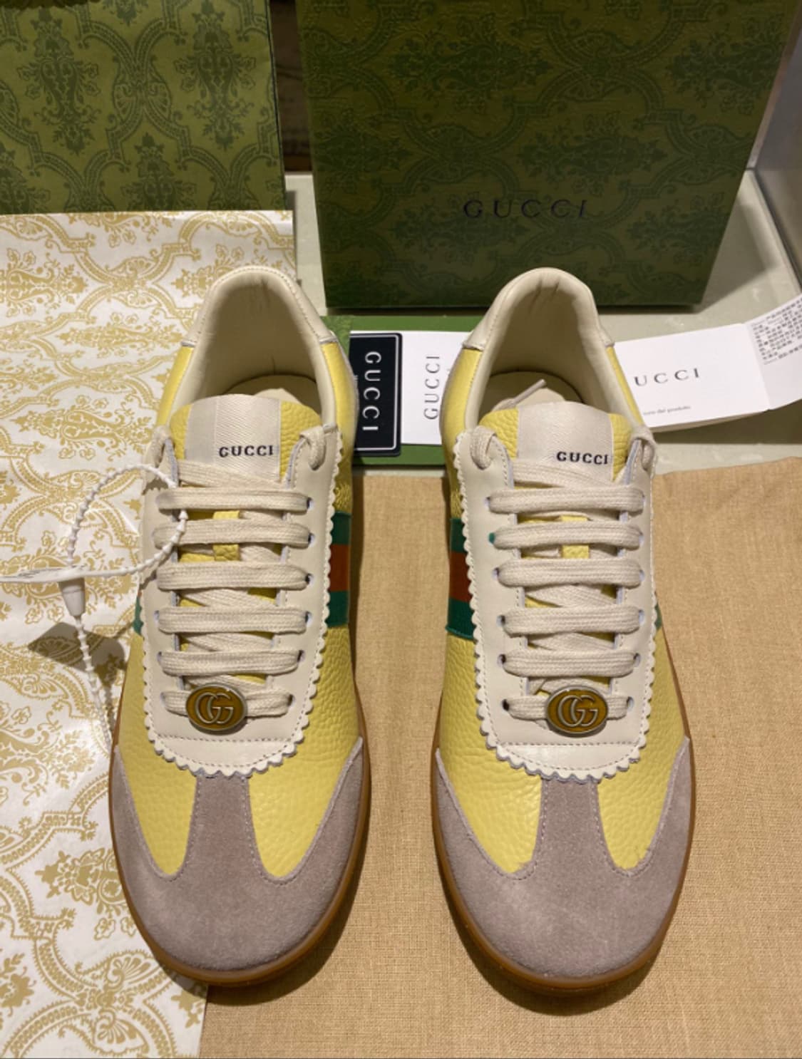 GUCCI G74 Web 시리즈 독일식 훈련용 슈즈, 로우 탑 디자인으로 상품이미지1