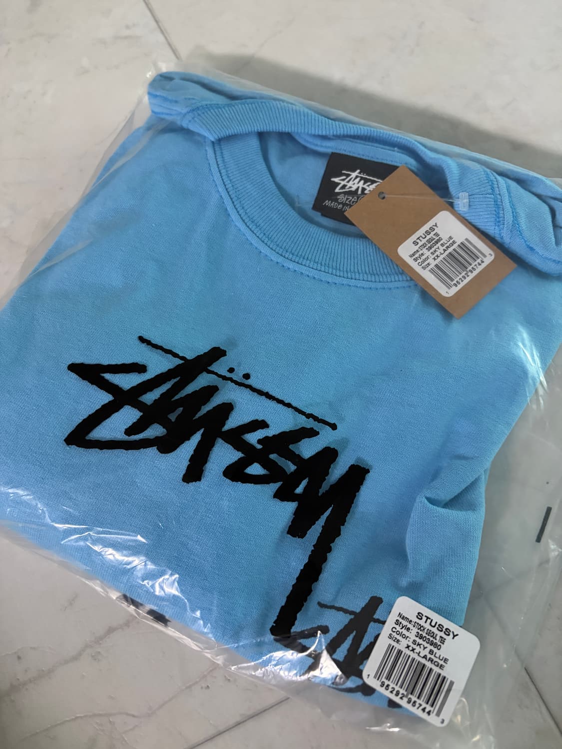 스투시 스탁 서울 티셔츠 스카이 블루 상품이미지1
