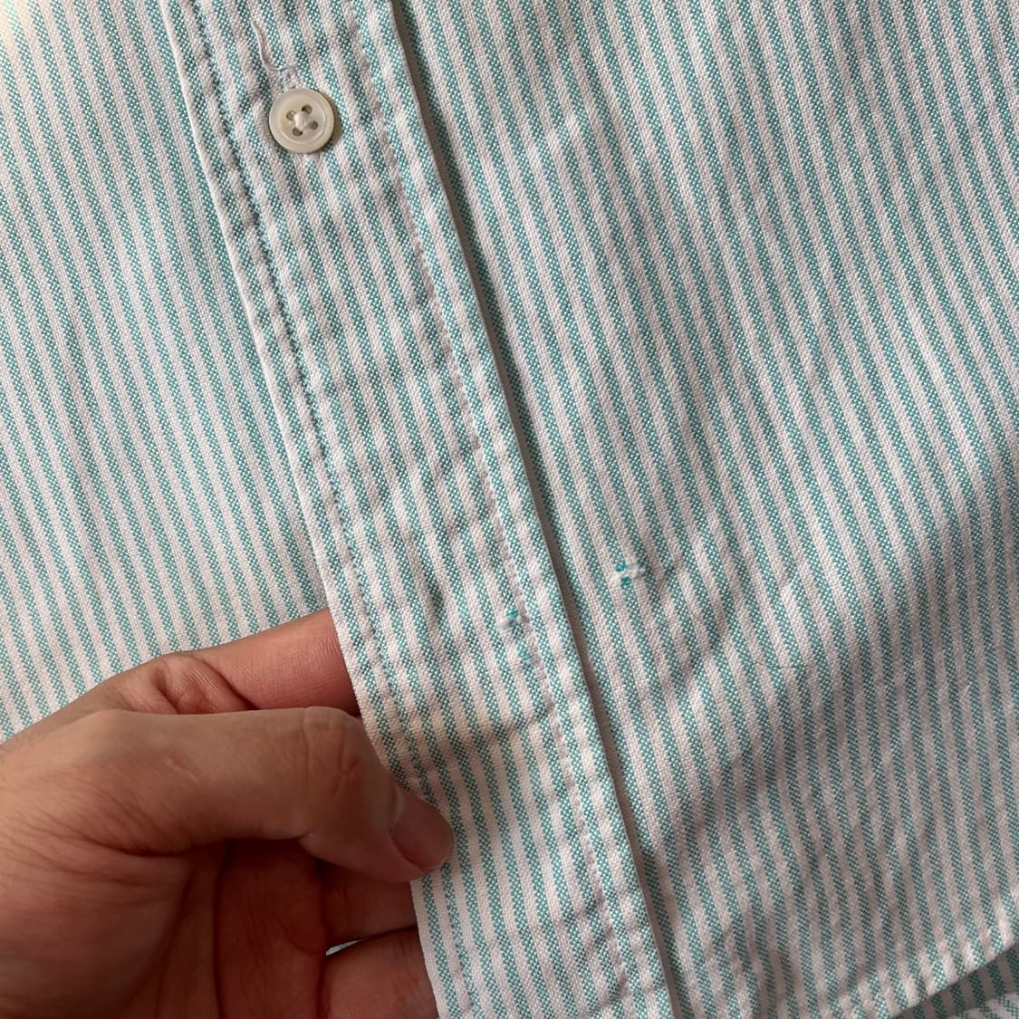 폴로 정품 민트 옥스포드 스트라이프 긴팔 셔츠 상품이미지8