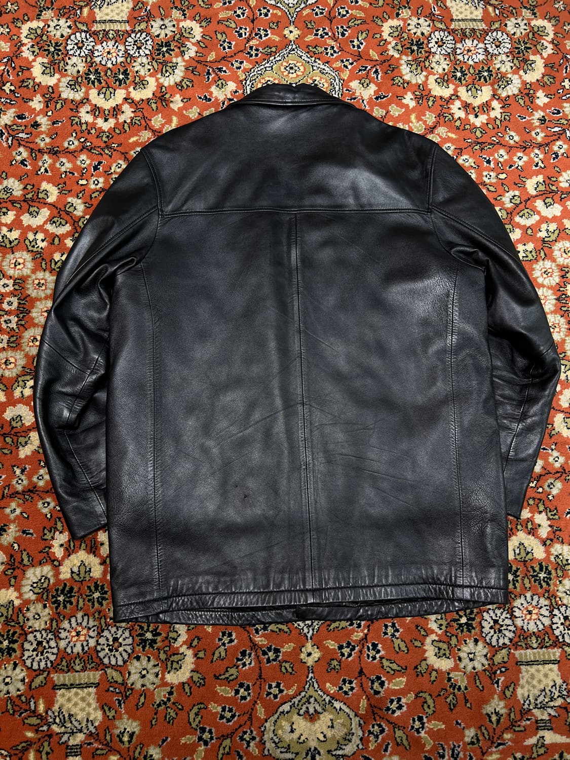 [착용샷 100] ROBO 양가죽 카코트 가죽자켓 상품이미지2