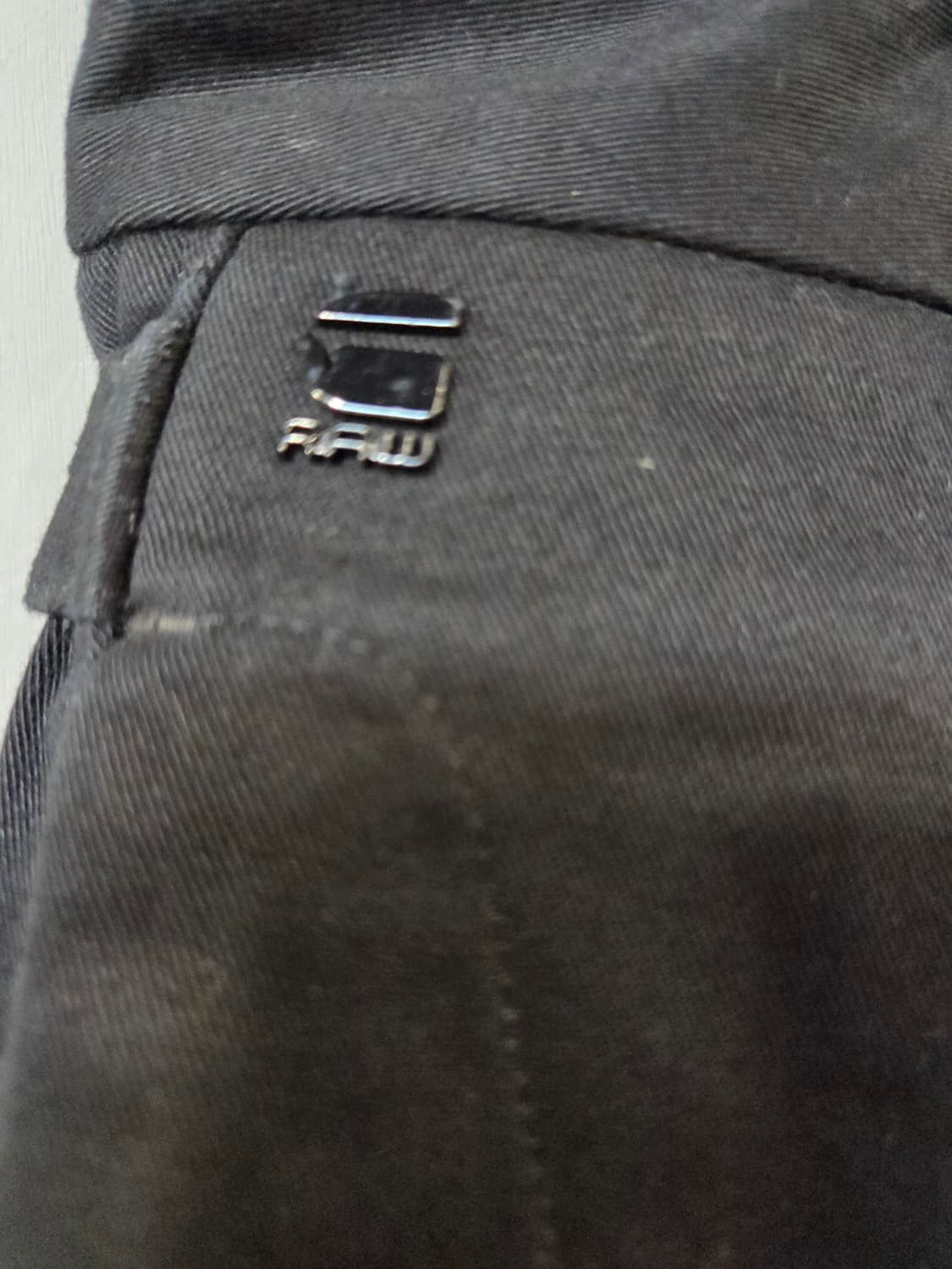 G-STAR 블랙 면바지(W32/L32)택없음 상품이미지3