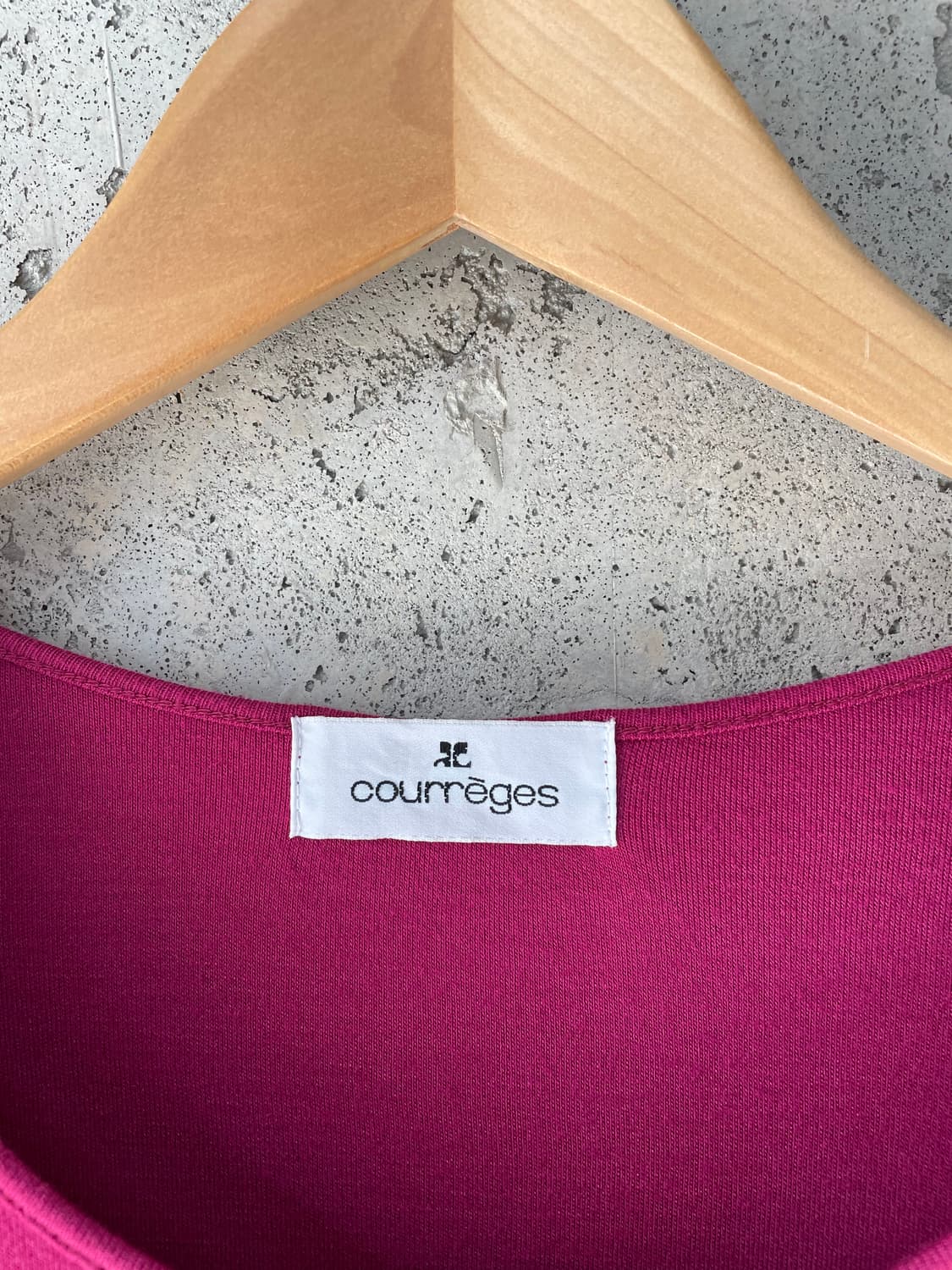 00s Courreges 꾸레쥬 로고 펜던트 탑 상품이미지7