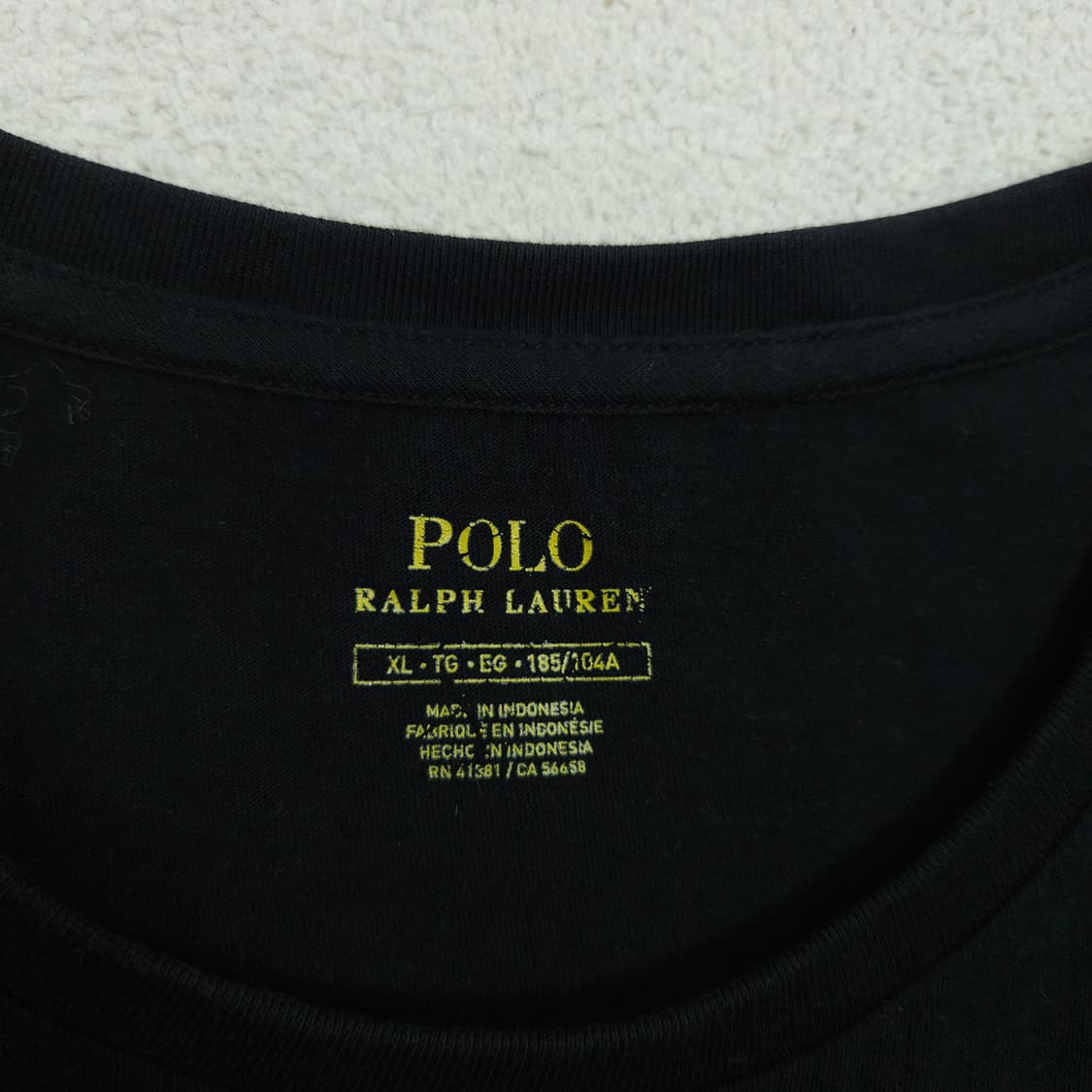 폴로 랄프 로렌 반팔티 XL 블랙 상품이미지3