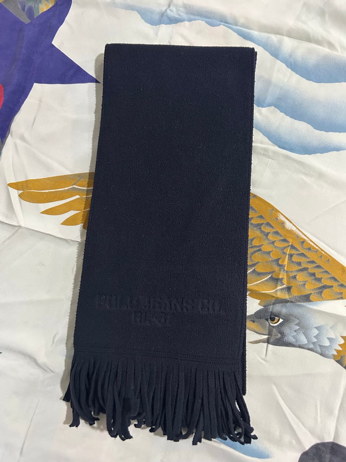 폴로진스RL67 네이비머플러 상품이미지1