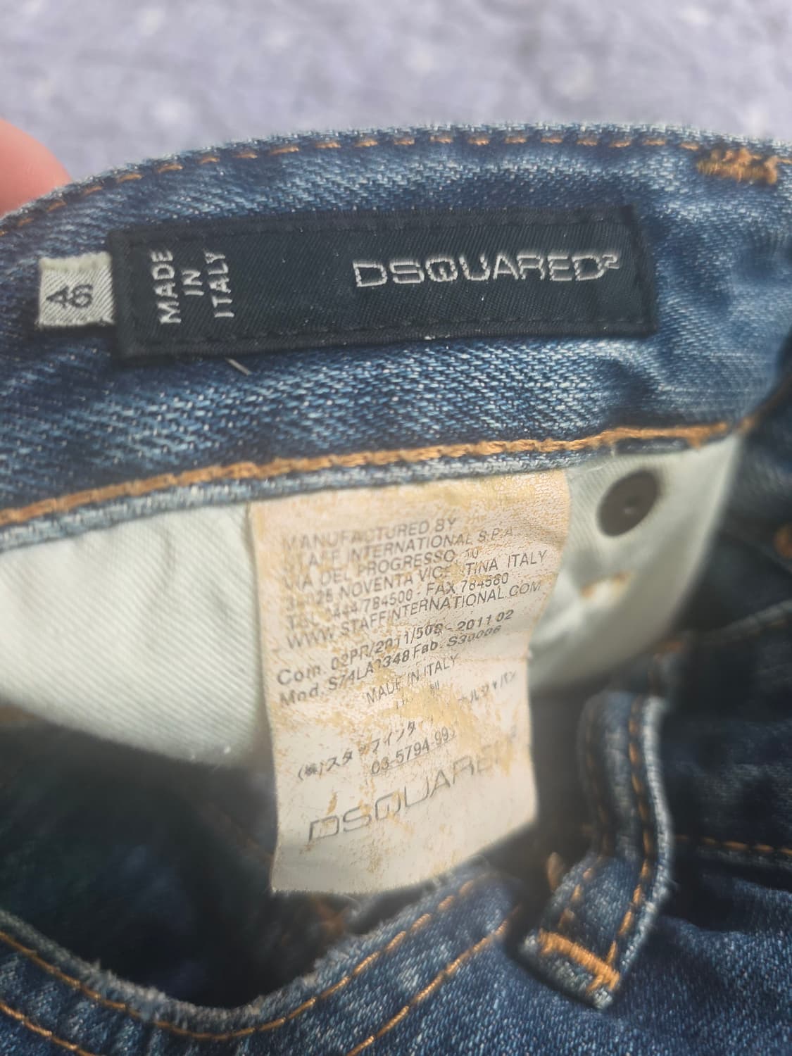 디스퀘어드2 DSQUARED2 워싱 데님 청바지 46 31 32 상품이미지6