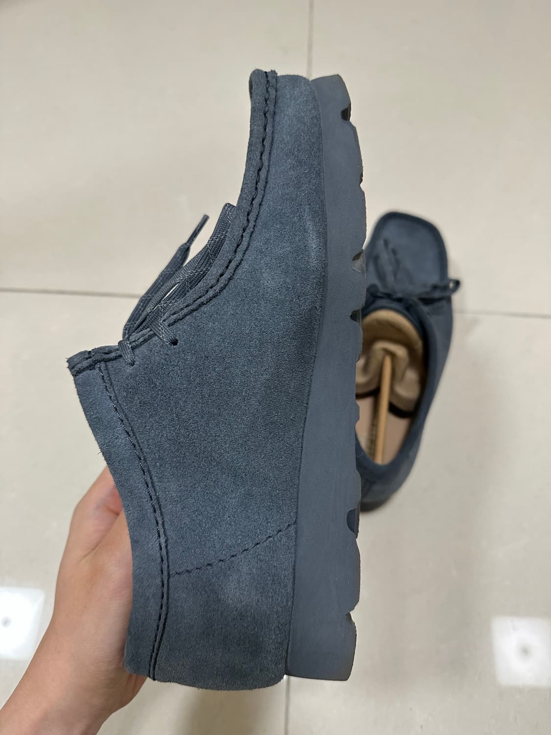 클락스 왈라비 고어텍스 블루그레이 UK8 270 상품이미지5