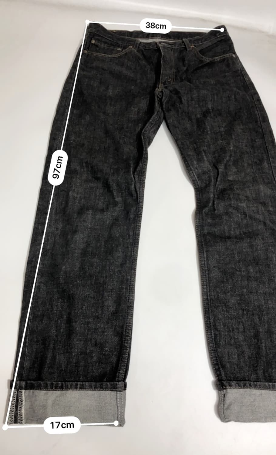 리바이스 90s 재팬 505 롤업 데님팬츠 33 상품이미지4